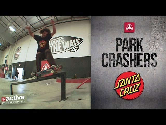 Santa Cruz shredders Emmanuel Guzman, Sid Melvin, Blake Johnson and Ron Whaley get in a fun filled sesh at the Active skatepark in this edition of Active Park Crashers. Brought to you by Santa Cruz Skateboards, Active, and Strange Notes.<br /><br />http://activerideshop.com<br />http://santacruzskateboards.com<br />http://strangenotes.com<br /><br />MUSIC: Mockinpott, "Confetti"<br />http://myspace.com/mockinpott