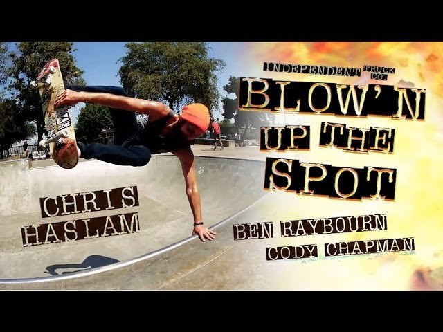 Mini ramp champs, Chris Haslam, Ben Raybourn and Cody Chapman play skateboards in a tasty Bay Area mini bowl. Enjoy this Blow'n Up the Spot for Independent Trucks and Strange Notes.