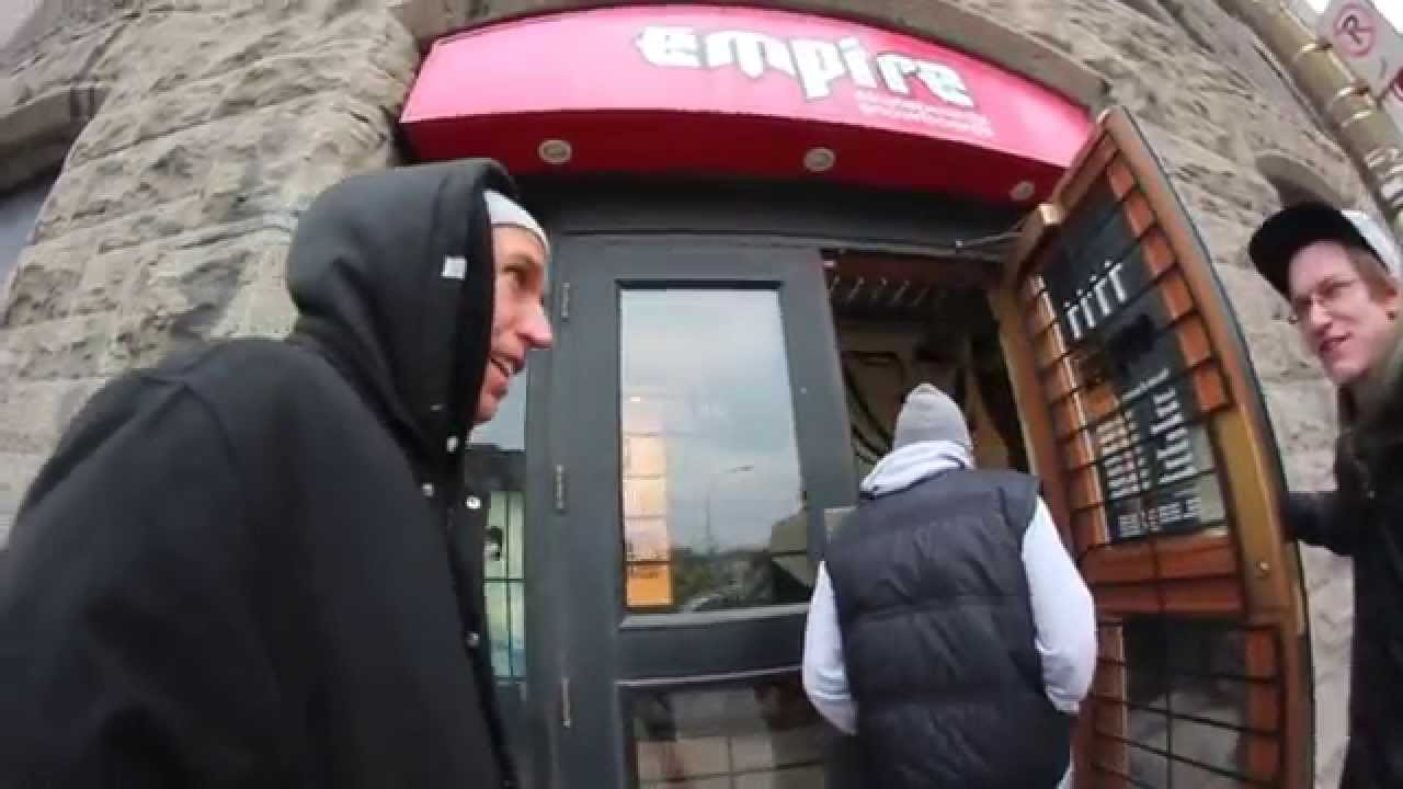 Empire skateshop in Montreal won Joey Brezinski for the day...so we decided to send Daniel & JB along for the ride.