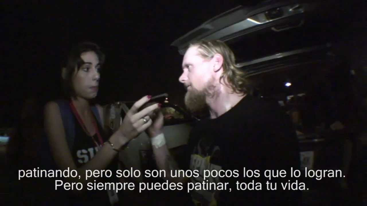Aparte de dar demos, montarse en el metro y conocer un poco más de Venezuela. Mike Vallely en su segunda visita al país también tuvo tiempo de dar entrevistas como ésta que tuvimos la oportunidad de grabar. CULTURA PATINETERTA www.culturapatinetera.com