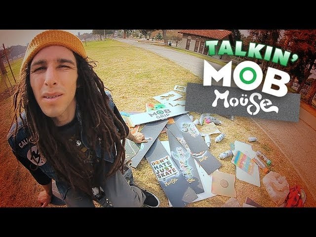 Mob Grip and stencil art master "Mouse", have joined forces to create a new graphic grip collaboration. Mouse explains more and busts out some moves at the skatepark in this Talkin' Mob. <br /><br />See more of Mouse' work at mousemovement.com<br /><br />Music: Chuck Treece • facebook.com/chuck.treece.3<br /><br />Buy some Mouse Mob online here: http://bit.ly/1dt75wq