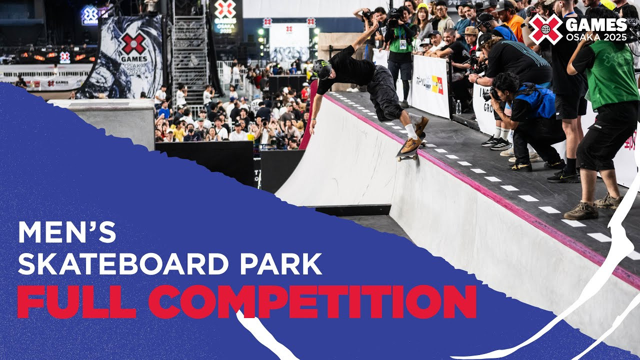 Watch the full Men’s Skateboard Park competition from X Games Osaka 2025 in Japan!<br /><br />How medal event is judged:<br />Playoffs: 1 heat of 8 athletes with 2 runs each (0:45 seconds maximum per run), best run counts. Runs will be scored 1-100. Athletes ranked 1-4 will advance to the final.<br />Finals: Athlete scores are reset to zero after playoffs. 1 heat of 4 athletes with 2 runs each (0:45 seconds maximum per run), best run counts. Runs will be scored 1-100. <br /><br />Park is a style of skateboarding featuring a variety of obstacles such as ramps, bowls, quarterpipes and ledges arranged in a challenging and creative layout. Skateboarders use these obstacles to perform a variety of tricks, airs and grinds, incorporating a majority or all features into a single run. Competitors will be judged based on execution of maneuvers, degree of difficulty, variety, continuity of run, originality and style, amplitude (height of airs) and use of the course.<br /><br />#XGames #XGamesOsaka #XGamesJapan #Skateboarding
