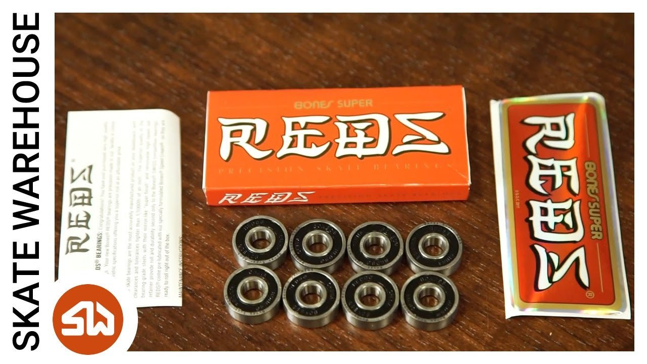 Shop Bones Super Reds Bearings: http://bit.ly/Super_Reds<br /><br />This video will break down Bones Super Reds Bearings and show you what comes with each set when ordered. Stay tuned for more description videos to help find the right product for you!<br /><br />Shop Bones Super Reds Bearings: http://bit.ly/Super_Reds<br /><br />Filmed & Edited by Chandler Beck<br /><br />Facebook: https://www.facebook.com/SkateWarehouse<br />Twitter: https://twitter.com/skate_warehouse<br />Instagram: http://instagram.com/skatewarehouse<br />Google+: https://plus.google.com/+SkateWarehouse/