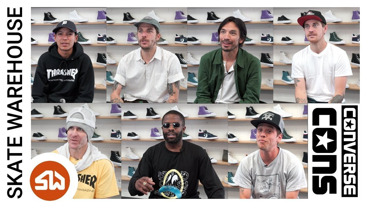 Shop Cons: http://bit.ly/Cons__<br /><br />The Converse team was in town for a demo and sat down with us to answer a few questions about there new video 'Purple'. Check it out to see what Louie Lopez, Kenny Anderson, Raney Beres, Mike Anderson, Al Davis, Brian Delatorre, and Jason Jesse had to say about the newest Cons video. Enjoy!<br /><br />Shop http://bit.ly/Cons__<br /><br />Filmed & Edited by Chandler Beck<br /><br />Facebook: https://www.facebook.com/SkateWarehouse<br />Twitter: https://twitter.com/skate_warehouse<br />Instagram: http://instagram.com/skatewarehouse<br />Google+: https://plus.google.com/+SkateWarehouse/