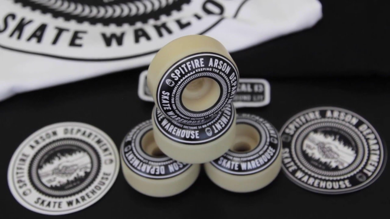 SHOP: http://bit.ly/13Ht7h1<br />We recently teamed up with DLX and Spitfire to bring you the limited edition Spitfire x Skate Warehouse Arson Deparment collection. This Burn Union capsule includes two tee's, stickers and of course Spitfire's revolutionary Formula Four wheels. Check em out!<br /><br />Facebook: https://www.facebook.com/SkateWarehouse<br />Twitter: https://twitter.com/skate_warehouse<br />Instagram: http://instagram.com/skatewarehouse<br />Google+: https://plus.google.com/+SkateWarehouse/