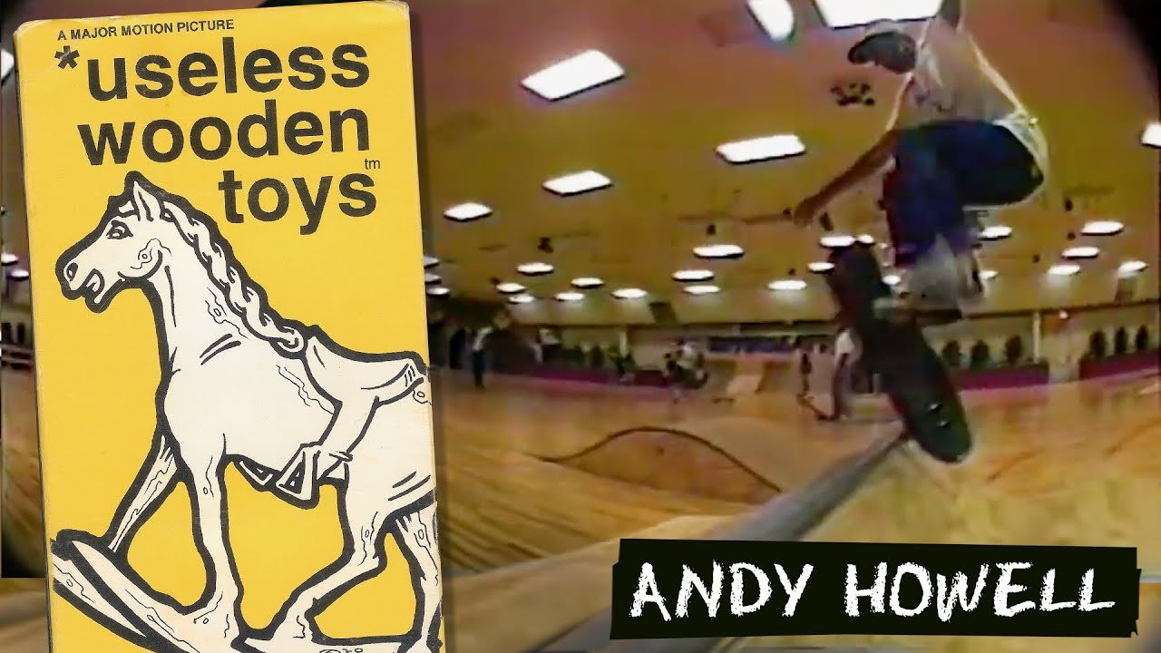 Andy Howell's Part from "* useless wooden toys" originally released in 1990.<br />* Original Footage From The Master Tapes. A New Deal Skateboard Products Original Video.<br /><br />Subscribe to New Deal 📺http://bit.ly/newdealyoutube<br />https://newdeal.wtf<br />https://instagram.com/newdeal.wtf<br />https://facebook.com/newdeal.wtf<br />https://twitter.com/newdealwtf<br /><br />#NewDealWTF #NewDealSkateboards #Skateboarding