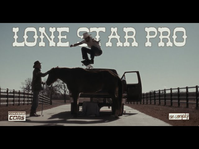 Celebrating 50 years of the CONVERSE ONE STAR and 17 years of NO-COMPLY SKATESHOP. Introducing the LONE STAR PRO. <br /><br /> Featuring Austin Amelio <br /><br /> This One Star Pro design features premium leather with ostrich embossed detailing, jeweled lone star quarter panels, NO-COMPLY heel tab, rope laces, and insole artwork featuring the Austin violet crown sunset and moontower. The LONE STAR PRO is a timeless classic and is only available at NO-COMPLY SKATESHOP.<br /><br /> <br /><br />🎥 Taylor Morgan motionhatchery.com <br />.<br />#conversecons #converseskateboarding #nocomplyatx<br />.<br />#conversecons #converseskateboarding #nocomplyatx