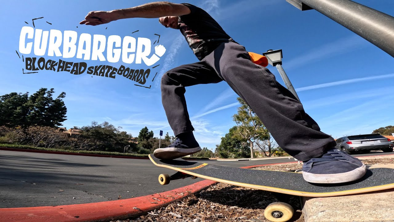 Hey check out this video that Chris Lambert and myself put together to showcase the new curb inspired Curbarger boards. We had a Curbangin’ fun time getting the first streetslaps on the 9.25” and 10.0” Double Sided Curb boards, the first in a hopefully long running series. <br /><br />Make a statement about your love of Curbarging with the new Curbarger T’s and stickers as well. All the goods launch Wednesday March 1st at noon PST on blockheadskateboards.com. <br /><br />Ron Cameron inked the all new art and also came up with the “Electric Company” inspired silhouette intro….I don’t know about you but we’re having a damn good time! <br /><br />Dave Bergthold