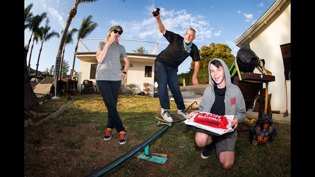 After several months of obsessing on the idea to grind a 57' rail on my 57th birthday I roped my buddy and frequent co-conspirator Rene @bluntsteel into helping build the rail...and all the cards fell into place when we came up on a multi-sectional demo/contest rail from the ashes of TWS. The rail was modified to be the same height as a Blunt Steel Step-Up rail and it was time for business and the pressure was on to live up to my dream or be crushed. <br /><br />I'd never really grinded rails before until a couple years ago on a Blunt Steel prototype that was maybe 8 to 10' long, I spent 3 days of frustration and multiple slams trying to figure out how to grind a round rail before finally making it. Since then I've gotten fairly comfortable on them but can still get scared and sketchy at times in my oldness and crap. <br /><br />It turned into a super fun session with Laban, Rene and his son Myles, Cooper and Burnett. Thank you Jett for making the awesome curb cake and of course my wife Laurie. Thanks to Burnett for the photos, O on the video action and filming and edit by Laban who always makes it fun....and extra thanks to Blunt Steel for hosting. What can we do next year?! <br />Dave B. (Blockhead Skateboards) <br />#oldfartonboard #oldmanonboard #skatersover40 #skatersover50 #blockheadskateboards #davebergthold