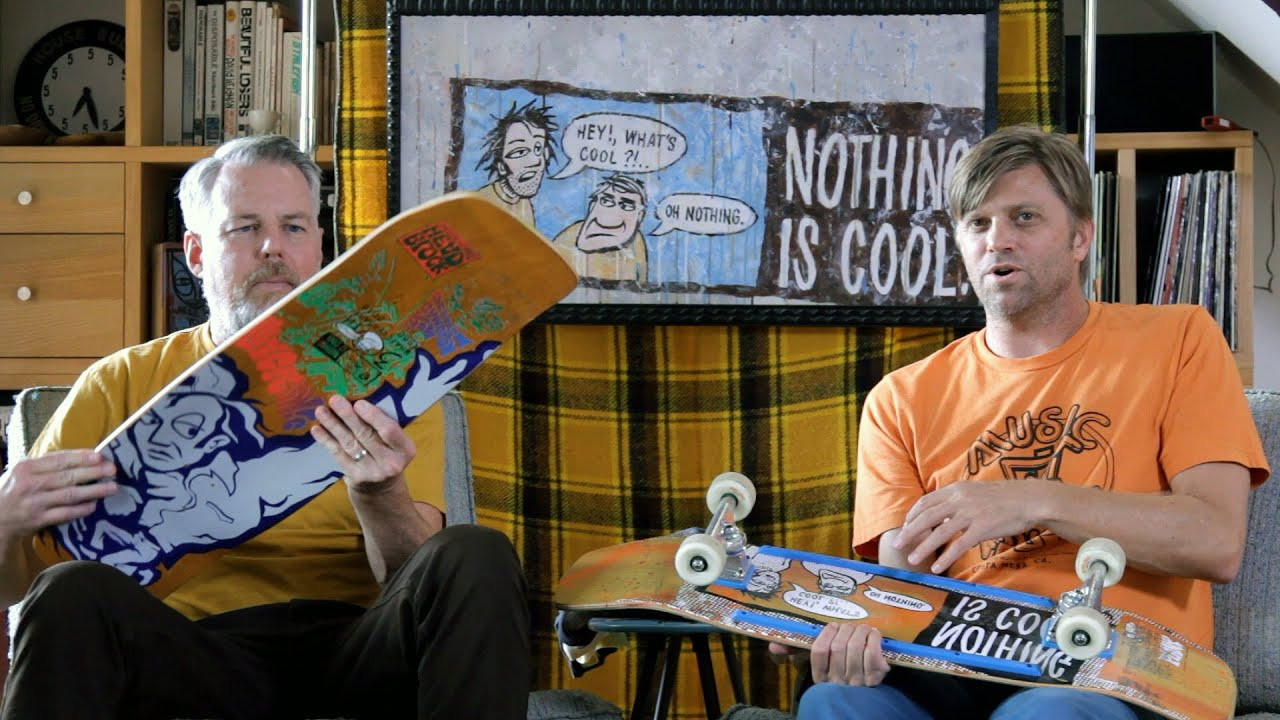 Sit down with Ron Cameron and Dave Bergthold to get the low down on the 30 year “Whateversary” Nothing is Cool Plank. A truly unique creation starting with the custom “plank” shape, then custom spray painted backgrounds and a new NIC graphic designed just for the 30 year anniversary all by the legend Ron Cameron himself. To top it all off it features the Tragicomic customized as a full board graphic on the top, multi-color and all screen printed like it’s 1988....this has never been done before! Ron even jumped back in and pulled the squeegee on a few of them. Last chance to grab one, the last 19 of them launch Thursday April 1st at 4PM Pacific only on blockheadskateboards.com