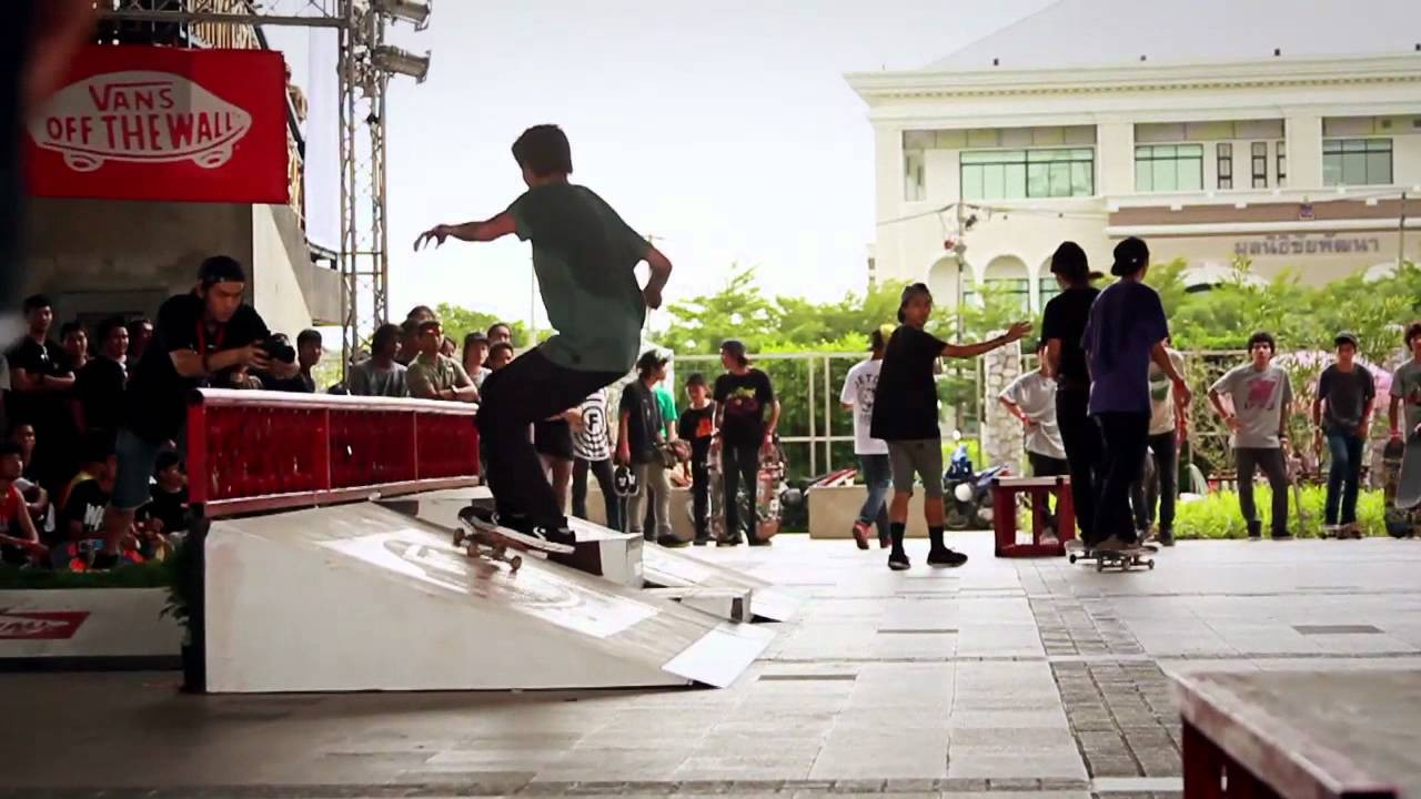 On June 30th 2012, we held a contest for Vans for "Go Skateboarding Day" at Rama 8 bridge in Bangkok. <br /><br />We started the day with hundreds of skaters skating through the streets of Bangkok from Rommanenard Park to Rama 8 bridge, where the contest and event were held. The turnout was great with over a 1000 people showing up. It was a big success and everybody had a good time. Thanks to all the skaters that came to the event. Thank you Tao and Rama 8 crew for all the help. <br /><br />Filmed & edited by Janchai Montrelerdrasme<br /><br />©Janchai Montrelerdrasme 2012<br /><br />Preduce.com