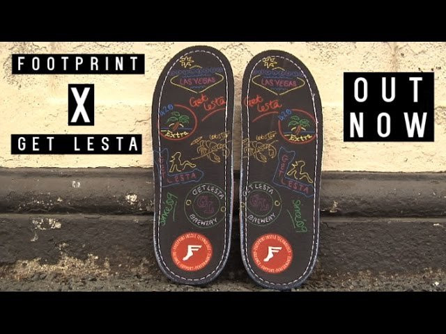 Footprint X Get Lesta innersole - To coincide with the release of Get 420. <br /><br />Available online now with a free copy of Get 420 - <br />http://www.getlesta.bigcartel.com/product/footprint-x-get-lesta-innersole-get-420-dvd<br /><br />More on Footprint performance here - http://www.fpinsoles.com/every-foot-is-different/impact-protection/<br /><br />Clip featuring James Bush, Kris Vile, Mike Simons, Charlie Munro, Mark Stern & Lucas Healey. <br />Filmed & Edited by Callun Loomes