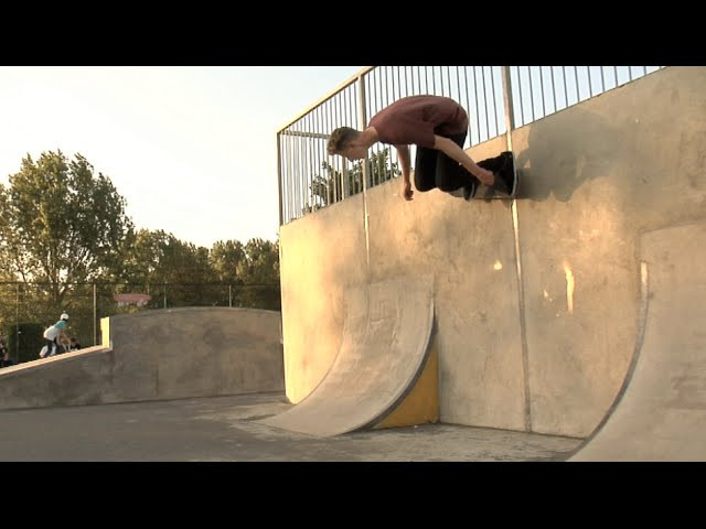 Hugh Thompson shredding at his local in Kettering.