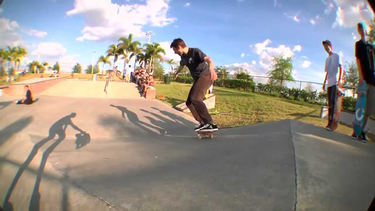 Billy Marks, Tom Asta, Chico Brenes, Rodrigo TX, Felipe Gustavo, and Tommy Sandoval skate some of Florida's skateparks.