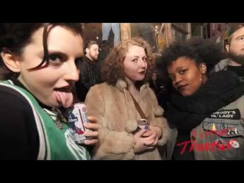 A photo slideshow recap of the opening reception of "A Little Trouble" art show in the Extension Gallery.<br />This all female show will be on exhibit through the end of February, with a large portion of proceeds going to Planned Parenthood.<br /><br />Come see incredible works by featuring artwork by Olivia Ives-Flores, Annie Fell, Lauren Callahan, Zoe Hoffman, Cori Decicco, Juliana Conley, Moira Sheehan, Rachel O’Brien, Eileen Clynes, Jackie Shaab, and Amber Hakim.<br /><br />Big ups to Michael Chew, Pueblo 2012, and Pabst Blue Ribbon for making it all happen.<br /><br />Photos by Humar Miranda.