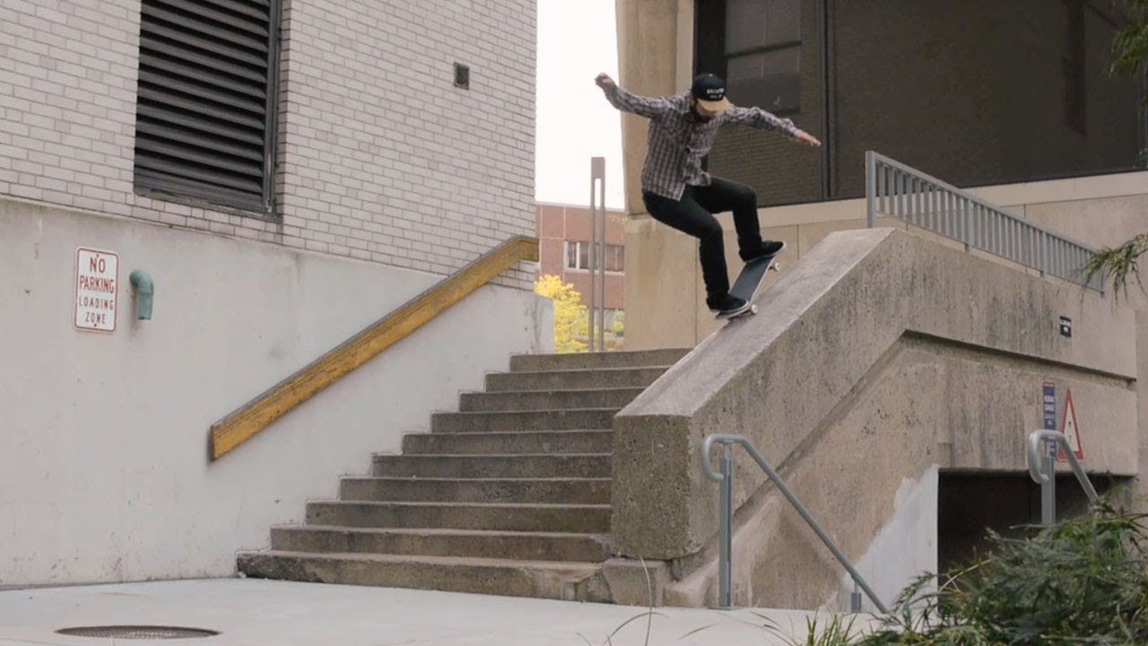 Every second of this part screams East Coast skating. Rolling down the middle of the street, hopping onto sidewalks, never-seen spots, hot summers, chilly days. Right on.