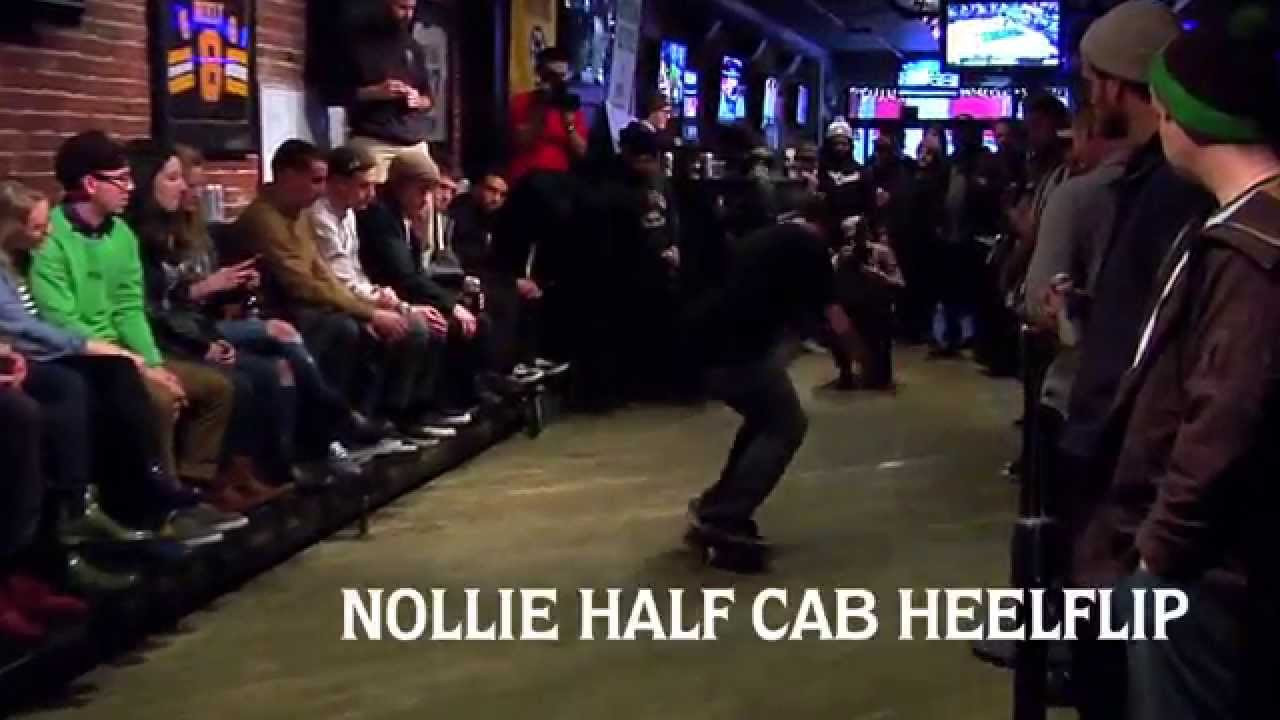 First Round Match - Eddie Comini VS Dave Begonis<br /><br />Everyone loves a good game of S.K.A.T.E., and most grown-ass men enjoy drinking adult beverages when spectating their favorite recreational activity. Why not put them together and have a game inside a bar?<br /><br />That was the line of thinking 3 years back when we teamed up with Converse to present the first Battle at the BARrics game of S.K.A.T.E at The North Star Bar.<br /><br />3 years later this event has become a tradition that marks the beginning of Spring here in Boston.<br /><br />On Sunday March 15th, 2015 we invited 16 of New England's finest flatgrounders to take part in this annual tradition.<br /><br />Thanks to generous support from the awesome folks at Converse we were able to up the ante and offer $800 in cash prizes.<br /><br />Tricks were done, PBR's were drunk, brackets were busted, and a great time was had by all!<br /><br />Many thanks go out to Converse CONS, Pabst Blue Ribbon, SmlTalk, and the North Star Boston for making this event possible.<br /><br />Filmed by Rob Fraebel and Michael Cirelli<br />Edited by Rob Fraebel<br /><br />Watch all of this BARrics games in this playlist - https://www.youtube.com/playlist?list=PLL3Nf9OsRfyguqSnFwRzImSYq96ap1zJD<br /><br />Follow us @orchardshop or visit www.OrchardShop.com to stay up to date for tons of different Boston Skateboarding action.