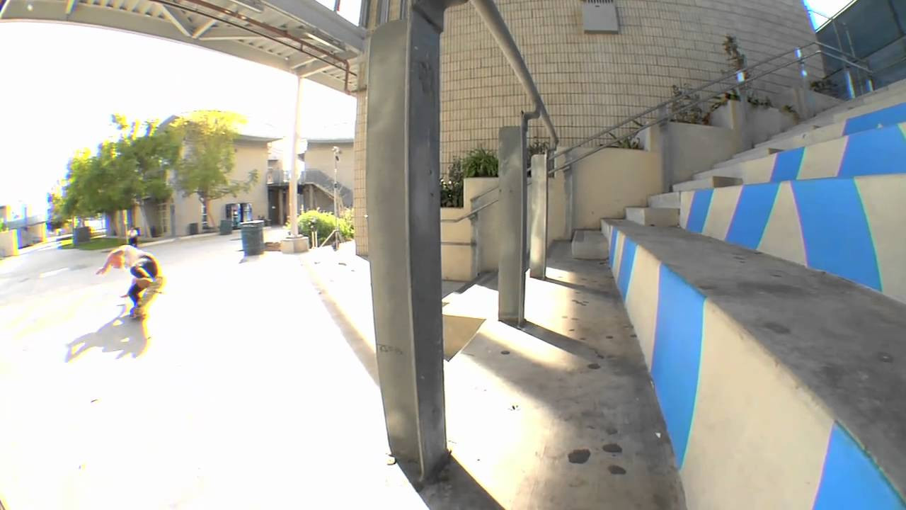 Not everything comes first try. JT wanted to ollie this for a while now, but with a fence you needed to cut through, a crack you needed to bondo, and all if it needing to be done during the day it was risky, but it paid off.