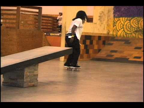 Shuriken Shannon decided to take some of that hard earned money and send two kids to Woodward Skate Camp for a week. This particular week Kyler Brandt got the week of a lifetime. A free week at Woodward and a ton of product from Osiris, Black Label, and Billabong. Not bad at all. While he was there, Shuriken and Paul Sewell hit up the park for a bit.