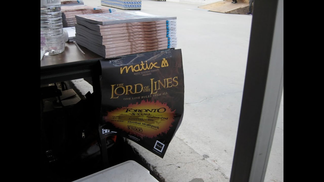 We hosted the Matix Lord of the Lines contest back in August of 2009. Morgan won... Suprise, suprise.