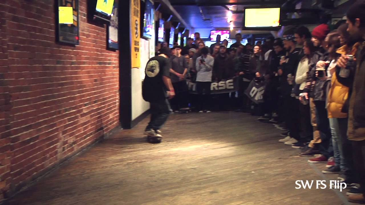 On Sunday March 10th, 2013 Orchard and Converse teamed up to present the first ever Battle at the Barrics - a tournament style game of SKATE inside the North Star bar in downtown Boston featuring some of the northeast's raddest flatground skaters going head to head for $500 cash!<br /><br />Quarter Finals match between Eric Dasaro vs. Dillon Buss<br /><br />Along with Converse and The North Star this event was co-sponsored by Third Shift Lager, Jameson, Expedition-One and Low Card Mag!<br /><br />Video Filmed by Michael Chew and Alex Pelletier<br />Video Edited by Michael Chew<br /><br />Follow us on Twitter and Instagram @OrchardShop<br />and on Facebook.com/OrchardSkateshop