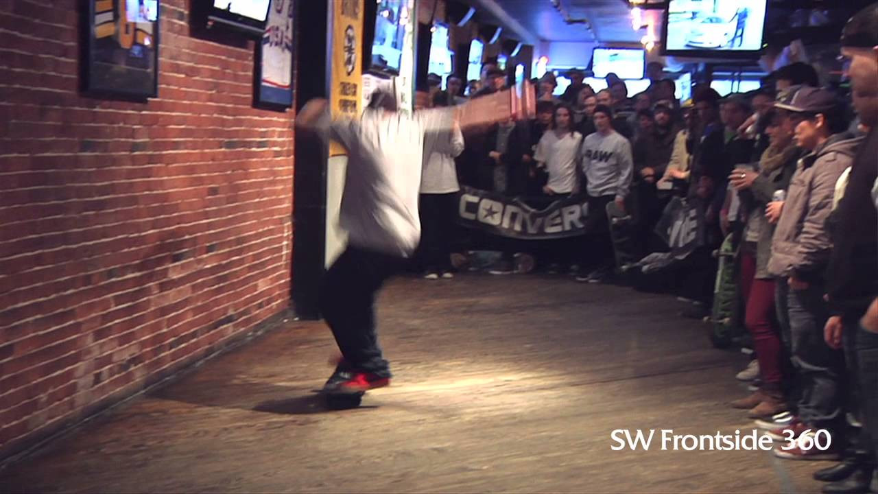 On Sunday March 10th, 2013 Orchard and Converse teamed up to present the first ever Battle at the Barrics - a tournament style game of SKATE inside the North Star bar in downtown Boston featuring some of the northeast's raddest flatground skaters going head to head for $500 cash!<br />John Wisdom vs. Dillon Buss First Round Match<br /><br />Along with Converse and The North Star this event was co-sponsored by Third Shift Lager, Jameson, Expedition-One and Low Card Mag!<br /><br />Video Filmed by Michael Chew and Alex Pelletier<br />Video Edited by Michael Chew<br /><br />Follow us on Twitter and Instagram @OrchardShop<br />and on Facebook.com/OrchardSkateshop