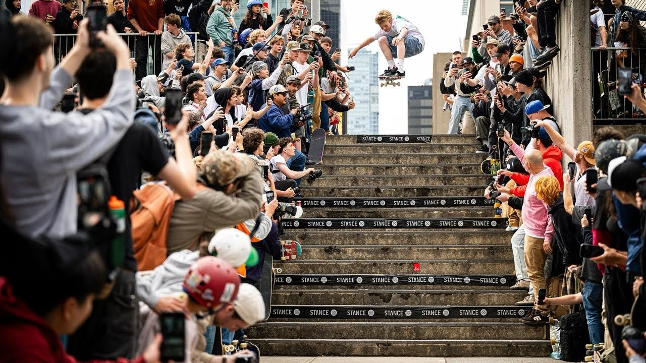 We sent some of our teamriders to the annual Go Skateboarding Day in Vancouver, BC. This was the 18th time that our friends at Timebomb Trading put up this event.<br />We joined over 1500 skateboarders as they took over the streets and spots of downtown. Our friend TJ Rogers from éS joined us for the day as our special guest.<br /><br />With Andy Anderson, Fabiana Delfino, Mikey Ray, Kylie Frank, Chris Setinas and Nels Rosen.<br /><br />Filmed and edited by Mitch Buangsuwon.<br />https://www.instagram.com/buangsuwon<br /><br />------------------------------------------------------<br />Shop etnies footwear and apparel<br />https://www.etnies.com<br /><br />Subscribe to our YouTube channel:<br />https://www.youtube.com/user/c/etnies?sub_confirmation=1<br /><br />Follow etnies on all social media.<br />Facebook: https://www.facebook.com/etnies<br />Twitter: https://twitter.com/etnies<br />Instagram: https://www.instagram.com/etnies<br />TikTok: https://www.tiktok.com/@etnies