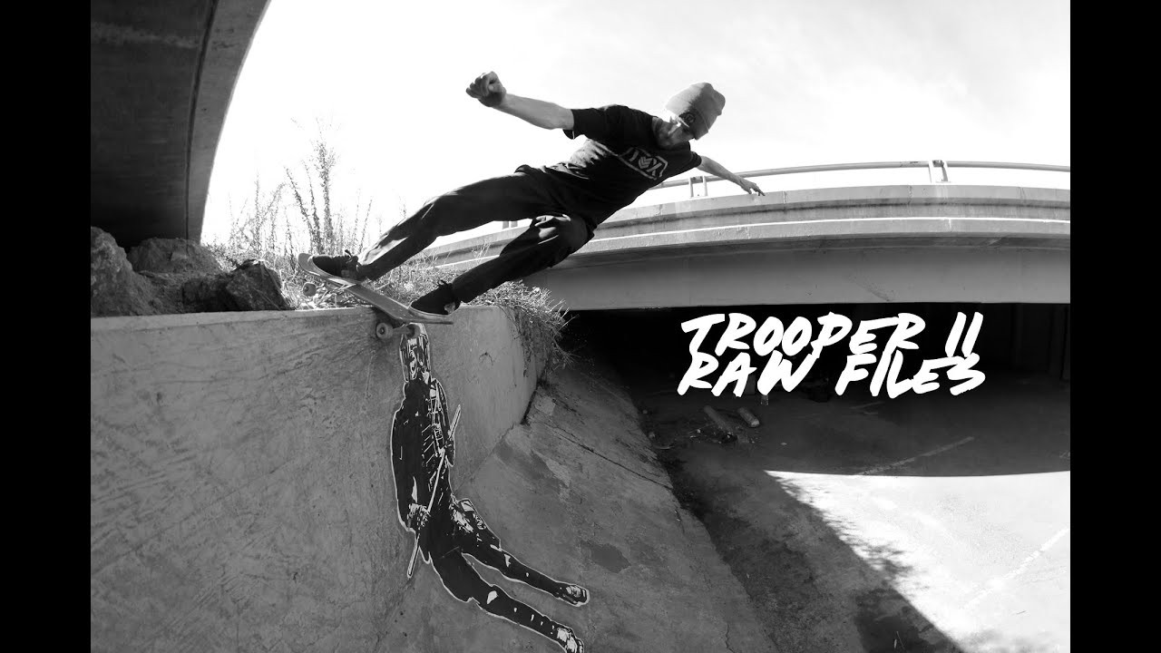 VOX Footwear's RAW Files from The Trooper II Promo. Watch the edit here: https://www.youtube.com/watch?v=Kp2T6dusAQU<br /><br />The Trooper II is available now: http://www.voxskateboarding.com<br /><br />We're giving away 3 pairs of Trooper II shoes, here's how to enter:<br /><br />1. Watch the Trooper II promo or raw files (easy access to video via link in BIO. Ask a homie or google how to screenshot)<br /><br />2. Take a Scree Grab from your favorite clip.<br /><br />3. Post the screen grab on Instagram & make sure to hashtag #VoxGiveaway to be entered. <br /><br />Our 3 favorite entries will win a free pair of the new Trooper II Shoes 🏁 winners announced 10/12.<br /><br />Filmed & Cut by: Zack Dowdy<br />Additional Filming Donovan Rice