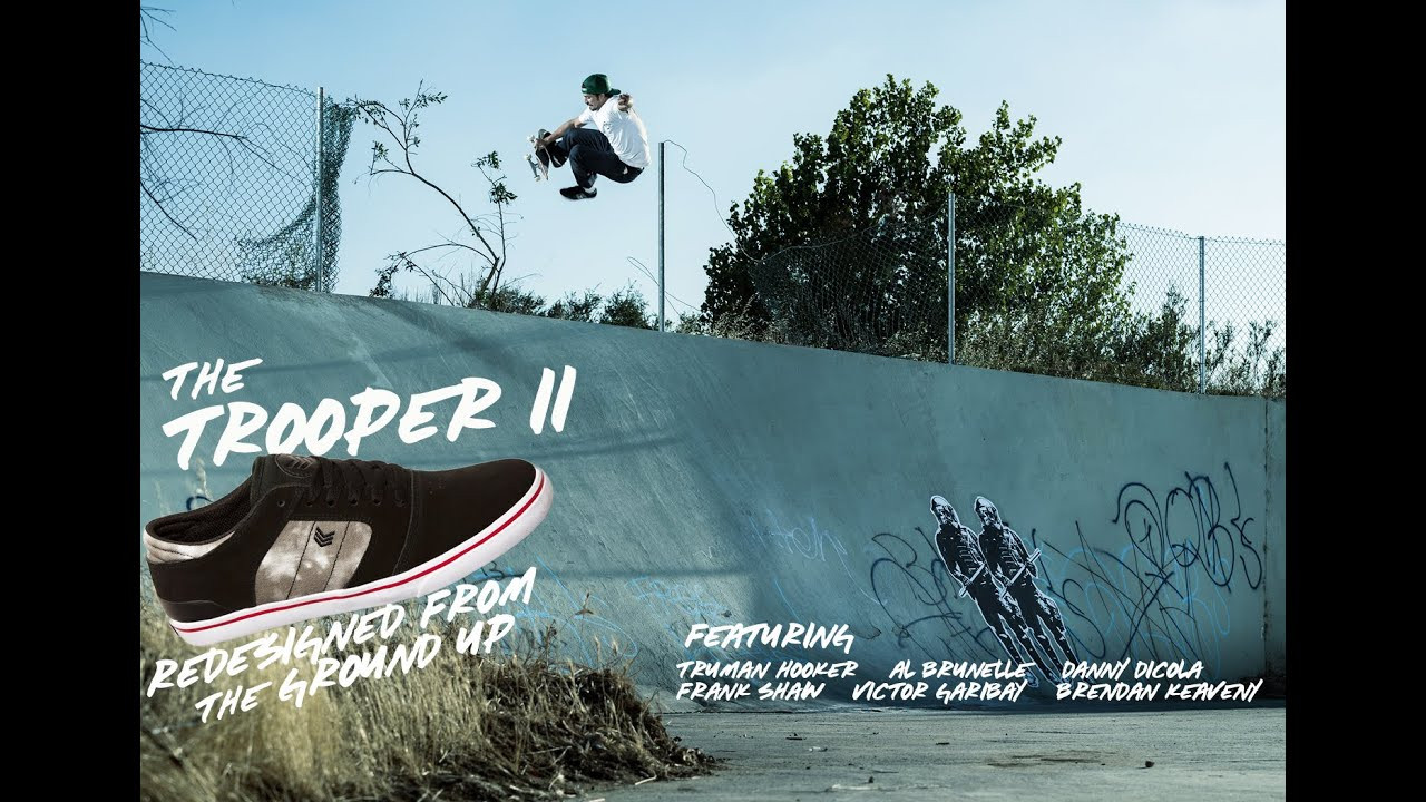 VOX Footwear presents The Trooper II Available now. <br />Featuring VOX Riders Truman Hooker, Al Brunelle, Danny DiCola, Frank Shaw, Victor Garibay, and Brendan Keaveny.<br />Film/Edit: Zack Dowdy <br />Additional Filming: Donovan Rice<br />http://www.voxskateboarding.com
