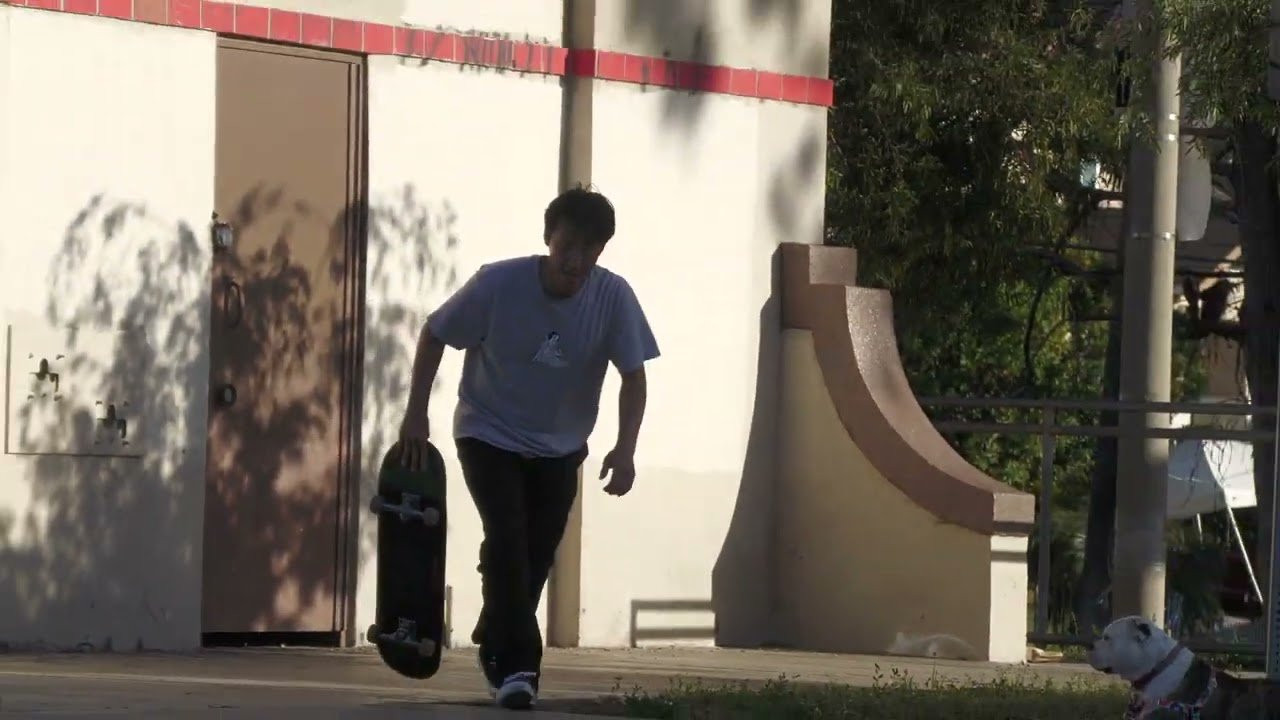 A spring session among friends at the Hollenbeck skatepark.