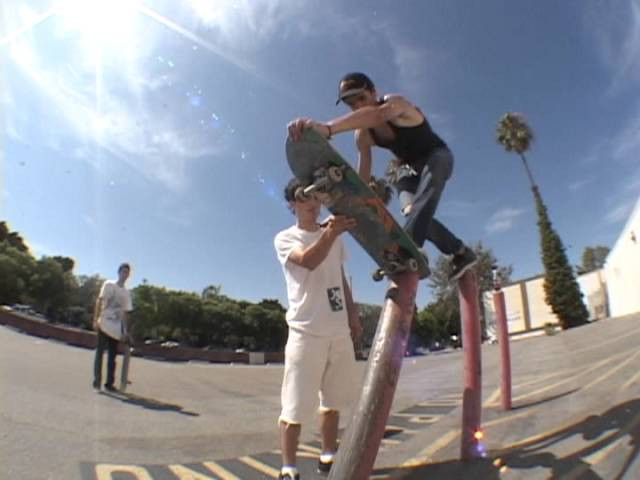 Filmed by Skip<br />Here's footage of Little C from when we first started filming when we were 16. He used to ask me to film some weird ass tricks. Now he skates big ass vert ramps. <br />www.irvine-sucks.com