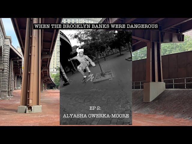 Episode two features Brooklyn native Alyasha Owerka-Moore recounting his formative years at the Brooklyn Banks in the 80s and 90s. It was a more than a meet-up spot or a skate spot you'd be at all day—it was also the location for a lot of ideas coming together, starting companies, and making lifelong friends. Some of the photos in this episode are from Alyasha's personal collection, photographed by his mother. Video from 411VM. Thumbnail photos by Jon McGrath and Blair Alley.<br />Other photos are from TransWorld, Full Bleed, and Blair Alley.<br />Listen to episode one with Bruno Musso: https://www.youtube.com/watch?v=TtkIGhTuJi0<br />Pick up Full Bleed: https://www.amazon.com/Full-Bleed-York-Skateboard-Photography<br />Check out 411VM's shop: https://411videomagazine.tv/<br />Editing and interviewer: Blair Alley: https://www.instagram.com/blair.alley/<br />Subscribe to TransWorld’s YouTube: http://twskate.co/gz8nsr<br />Follow TWS for the latest:<br />Daily videos, photos and more: http://skateboarding.transworld.net/<br />Like TransWorld SKATEboarding on Facebook: https://www.facebook.com/TransWorldSkate<br />Follow TransWorldSKATE on Instagram: https://instagram.com/transworldskate/