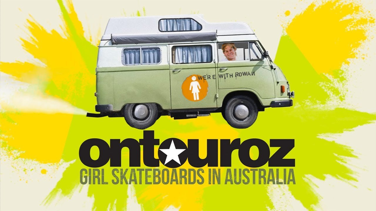 We're With Rowan! Girl Skateboards tours Australia featuring...Simon BannerotNiels BennettAndrew BrophyRowan DavisGriffin GassBreana GeeringSean MaltoRick Mc...