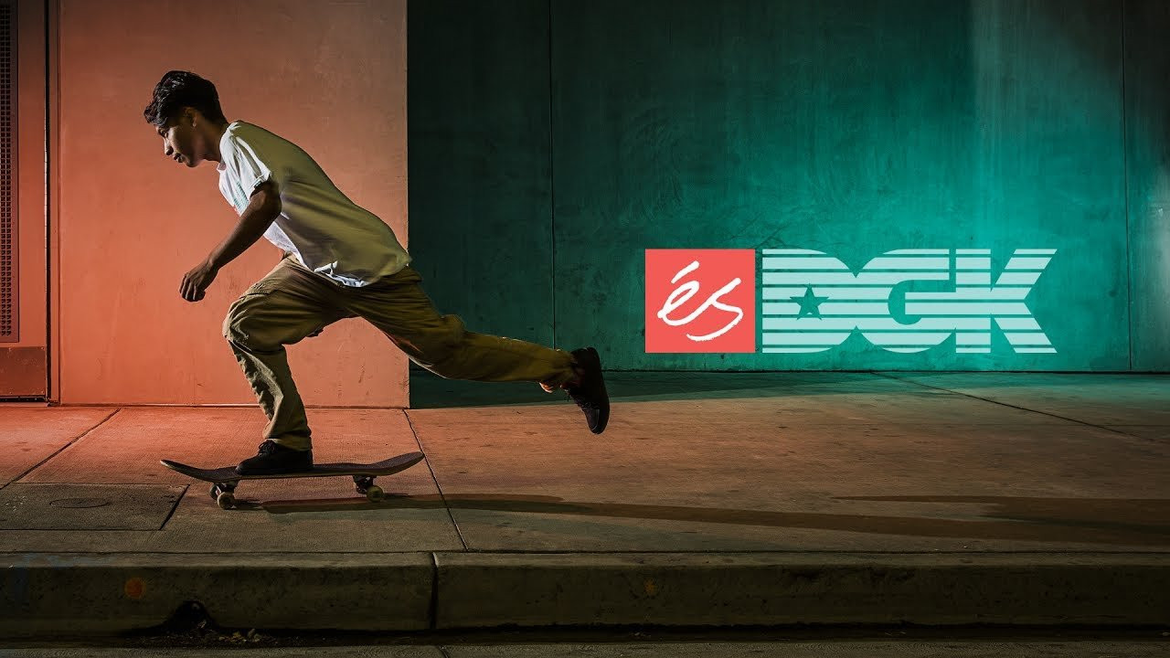www.eSskateboarding.com<br /><br />éS footwear has united with DGK Skateboards for a brand new Fall 2017 collaborative collection that meshes the brands together flawlessly. This premium collection taps into the high quality materials, design and style that both brands are known for. <br /><br />This exceptional éS X DGK collection integrates the iconic éS footwear styles: ACCEL Slim, the ACCEL Slim mid, and the premium SESLA that are merchandized with T-Shirts, Hoodies, and accessories. <br /><br />Helping to support this collection are éS and DGK riders Wade DesArmo, DeMarquis McDaniels, Juan Moreno, and Shinya Masuda. <br /><br />The éS X DGK collection is available globally at your local skate shops and on www.eSskateboarding.com