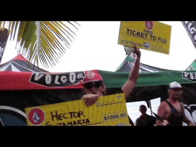 Ladies and Gents we have crowned a Champ! This years Catfish Surf Series event presented by MUSCLE MILK hosted the largest prize purse to date by giving an all expense paid trip to Fiji for the 2013 VQS World Champs, $1250 Cash and more prizes than that creepy carnival you went to when you were a kid. For more happenings from this event click here http://vol.cm/11Nss82<br /> <br /> PRO-AM<br /> 1. Hector Santamaria $1000.00<br /> 2. Noah Schweizer<br /> 3. Carlos Torres<br /> 4. Marley Pugliel<br /> 5. Victor Aronte<br /> 6. Pat Schmidt<br /> <br /> JUNIORS<br /> 1. Marricio Diaz<br /> 2. Hobie Sears<br /> 3. Chris O'Donnell<br /> 4. Rio Donaldson<br /> 5. Derek Vazques<br /> 6. Brandon Lopez<br /> <br /> GROMS<br /> 1. Stevie Pittman<br /> 2. Che Allan<br /> 3. Juan Gonzalez<br /> 4. Jorge Martinez<br /> 5. Gabriel San Miguel<br /> 6. Axle Amador<br /> <br /> SQUIDS<br /> 1. Noah Dovin<br /> 2. Giancarlo Mendez<br /> 3. Josuel Valentin<br /> 4. Diege Gutierrez<br /> 5. Gustavo Vargas<br /> 6. Sage Katz<br /> <br /> GIRLS<br /> 1. Quincy Davis<br /> 2. Nina Acevedo<br /> 3. Alexis Engstrom<br /> 4. Gabriela Rubi<br /> 5. Jolari Carres<br /> 6. Jessica Kwiecinski<br /> <br /> ELECTRIC VOLT THROWER<br /> Noah Schweizer$100.00<br /> <br /> WATERMELON SPORTSMANSHIP AWARD<br /> Jorge Martinez<br /> <br /> - Music -<br /> Song: "Gravel Dreamer"<br /> Artist: The Lovely Bad Things<br /> Release: The Late Great Whatever<br /> iTunes: http://georiot.co/44m4<br /> 12" Vinyl: https://store.volcoment.com/item/187862