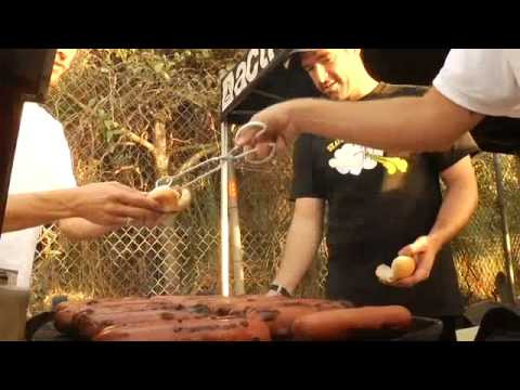 Girl and Chocolate at the Culver City Park stop of Active's Hotdogs and Hessians tour. Video by Roger Bagley