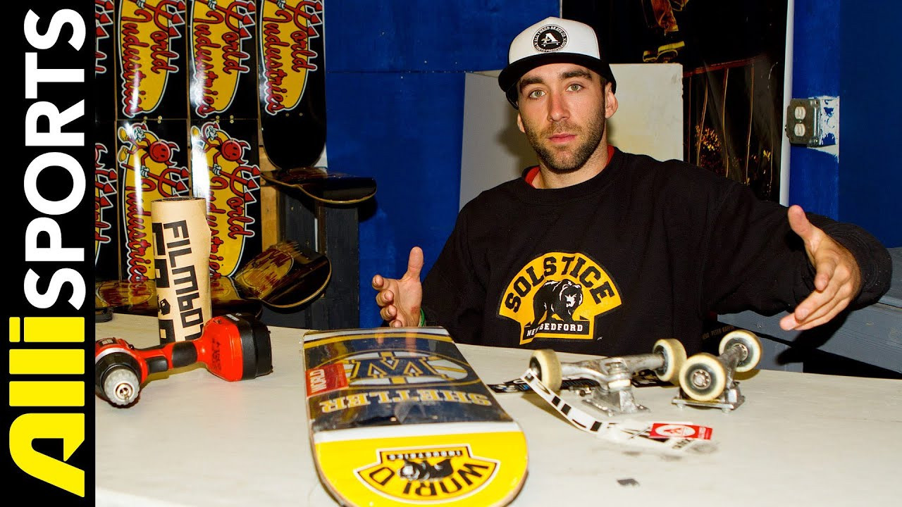 Anthony Shetler shows you some Setup secrets as he puts a fresh World Industries deck onto his complete. Shetler shows you how to properly place grip onto a deck without air bubbles. See how he grips his deck and what makes up the rest of his board in this Setup.<br /><br />Subscribe to Alli Sports on Youtube for new videos daily:<br />http://youtube.com/AlliSports<br /><br />Check out our Skate channel for related videos:<br />http://youtube.com/AlliSkateboarding<br /><br />Facebook: http://facebook.com/allisports<br />Twitter: http://twitter.com/allisports<br />Instagram: @allisports<br /><br />Music: A.V.I.U.S. -- "Beyond The Haze ft. Metty The Dertmerchant"