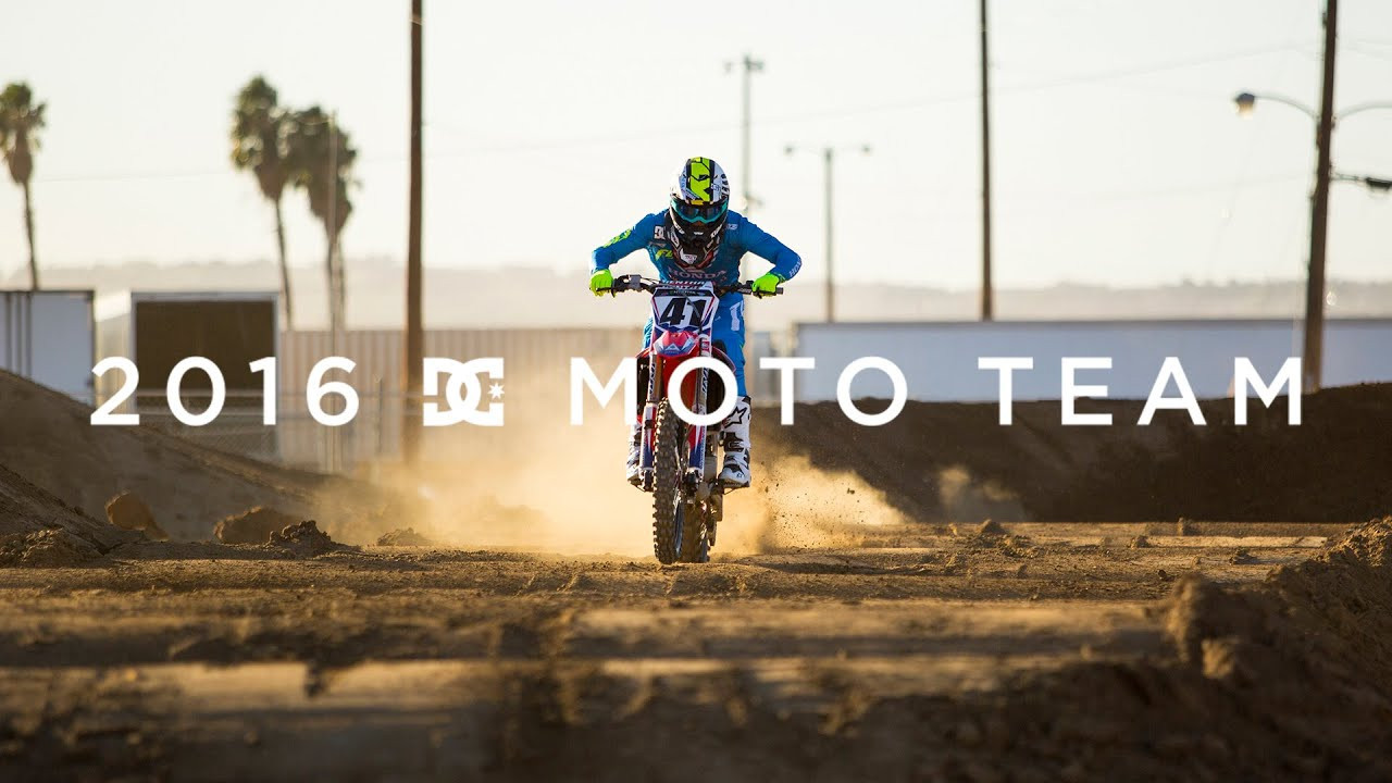 DC presents the 2016 Moto Team video. Shot in a variety of locations The West MX Park, No-Namers Canyon, Fitzland, Thing Valley Ranch and Madrid allowing the DC moto team to showcase their skills. Featuring Jeremy McGrath, Robbie Maddison, Tyler Bereman, Jeffrey Herlings, Nate Adams, Tom Pages, Trey Canard, and Ryan Villopoto.<br /><br />For more visit:<br />http://DCShoes.com/moto<br />http://Facebook.com/DCShoes<br />http://Twitter.com/DCShoes<br />http://Instagram.com/DCShoes