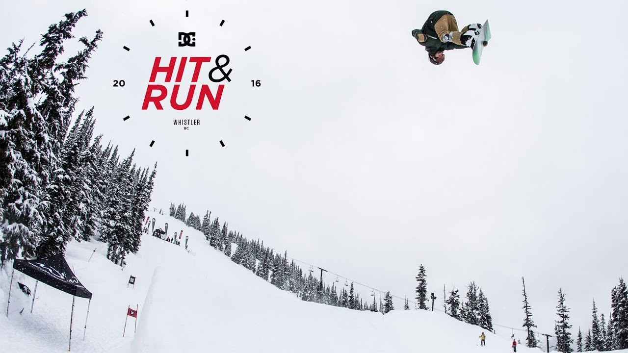 The final stop of the DC Hit & Run at Whistler-Blackcomb, BC last weekend. The event combined the speed and turns of a traditional banked slalom with the trickery and skills of a slopestyle and pipe event. A rider’s ultimate goal was to get down the course as fast as they can while being judged on three freestyle features (40ft jump, rail section, and a mandatory 2 hit pipe run). The Whistler course was steep with deep smooth bowl turns that had the 80+ competitors more managing their speed than milking for speed. This event concluded the Winter 2016 three stop series and left everyone looking forward to next season.<br /><br />http://dcshoes.com/hitandrun<br /><br />Follow DC Snowboarding: <br />http://dcshoes.com/snow<br />http://www.facebook.com/dcsnowboarding<br />http://twitter.com/dcshoes<br />http://instagram.com/dc_snowboarding