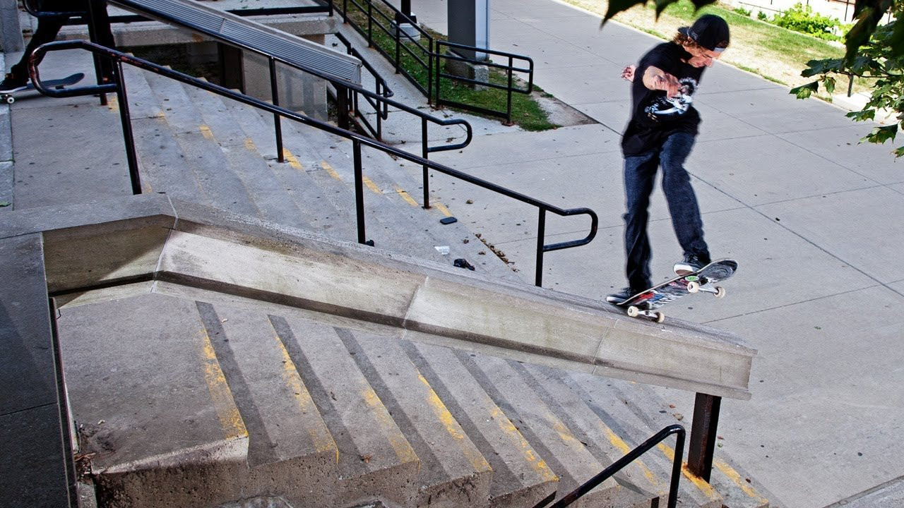 There's some demo madness here, but this squad of absolute rippers also destroy the gnarliest street spots they can find in Canada. Featuring Micky Papa, both Decenzos, Paul Trep, Sascha Daley, Paul Machnau, and many others.