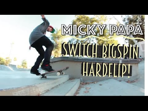 This trick blows my mind! Especially since switch hard flips are already so dummy hard! It is Micky Papa Though and he's always bring that hot hot heat. This was a heavy sesh and i think this trick deserved it's own video(: