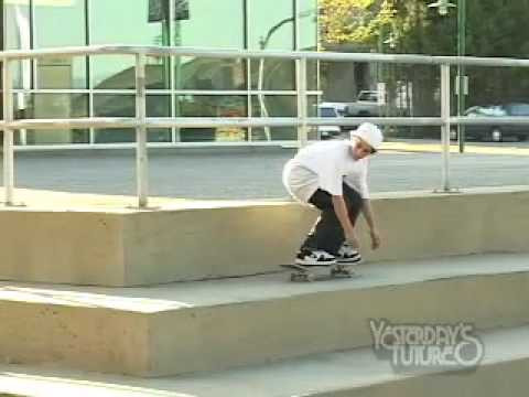 Get the "YESTERDAYS FUTURE" DVD to see video parts from Carl Labelle, Geoff Dermer, Micky Papa, Paul Carter, Jason Crolly, Gianmarco Alaimo, Dave Lapchuck, Ted Degros, Dustin Montie, Chad Dickson, Grant Patterson and more. Includes hidden video clips.<br /> ---------------------------<br /> www.yesterdaysfuturevideo.com<br /> ---------------------------<br /> <br /> www.myspace.com/yesterdaysfuturevideo