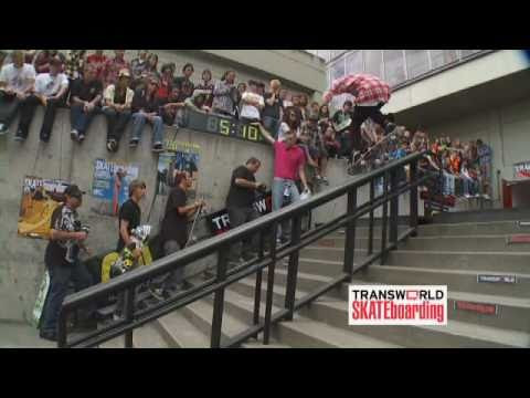 Decenzo nails a Nollie backside noseblunt slide for the Best Trick win at the Transworld Best Trick Contest from Wendy's Invitational 2009 in Portland, OR -- the third stop of the 2009 Dew Tour.<br /> <br /> http://www.allisports.com