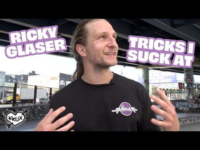 Our guy Ricky Glaser is up next for the 'Tricks I Suck At' Challenge! Ricky posts up at SoMa West Skatepark in SF with Krux Team Manager Kristin Ebeling to rifle off some tricks he sucks at! Well, tries... Who should we tap for our next episode? Let us know in the comments!<br /><br />Follow Ricky on Instagram!<br />https://www.instagram.com/rickyglaser<br /><br />Filmed by Tanner Rowe<br />Follow Tanner on Instagram!<br />https://www.instagram.com/tannerrowe<br /><br />Edited by Cody Long<br />Follow Cody on Instagram!!<br />https://www.instagram.com/codylonglens<br /><br />Directed by Kristin Ebeling<br />Follow Kristin on Instagram!<br />https://www.instagram.com/andawhamybar<br /><br />Sound provided by Dr. Thraxxx<br />https://www.instagram.com/dr.thraxenstein<br />https://soundcloud.com/doctorthraxxx<br /><br />Checkout all the new trucks n' stuff here: <br />https://www.nhsfunfactory.com/krux-trucks<br />http://kruxtrucks.com/<br /><br />Follow Krux Trucks on TikTok!<br />https://vm.tiktok.com/JND9V13/<br />Follow Krux Trucks on Instagram:<br />https://instagram.com/kruxtrucks<br />Follow Krux Trucks on Twitter:<br />https://twitter.com/kruxtrucks<br />Like Krux Trucks on Facebook:<br />https://www.facebook.com/Kruxtrucks