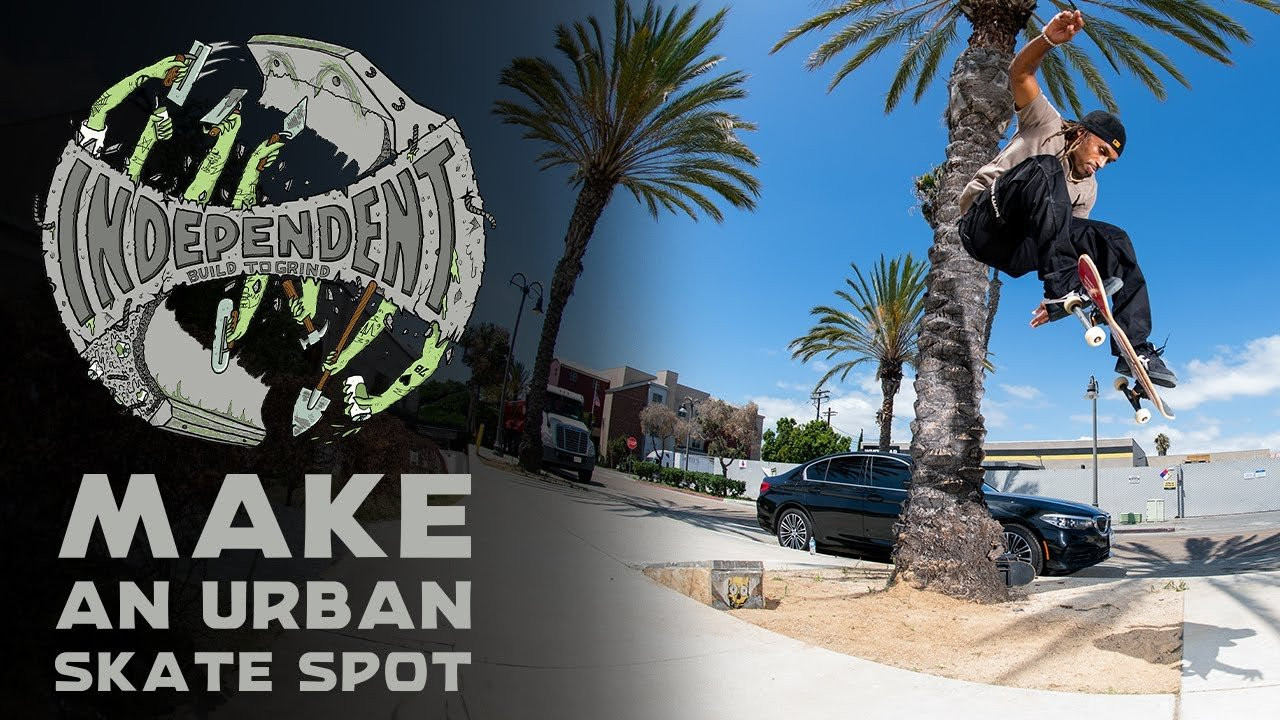 Rhino and a heavy crew come together to DIY an urban skate spot featuring a kicker, pole jam, and a flat bar in this installment of Build To Grind: Learn the “How To’s“ of making spots skateable/better.<br /><br />Featuring:<br />Rhino - https://www.instagram.com/rhino/<br />Jonno Gaitan - https://www.instagram.com/jonnotsunami/<br />Evan Dineen - https://www.instagram.com/evandineen/<br />Sam Sneed - https://www.instagram.com/sneedspeed_/<br />Jake Yanko - https://www.instagram.com/jake_yanko/<br />Bryson Farril - https://www.instagram.com/brysonfarrill/<br />Brett Heinis - https://www.instagram.com/brett_stets/<br />Chris Brunner - https://www.instagram.com/chrisbrunner/<br />Pierce Brunner - https://www.instagram.com/piercebrunner/<br />Mateo Rael - https://www.instagram.com/mateo.rael/<br />Chris Blake - https://www.instagram.com/chris_blake/<br />Brandon Turner - https://www.instagram.com/bturner_/<br />Alexis Ramirez - https://www.instagram.com/alexis_sm4l/<br />JohnRob Moore - https://www.instagram.com/johnrobmoore/<br />Cameron McIntosh - https://www.instagram.com/drthaswassup/<br />Tyriece bovain - https://www.instagram.com/masta_roshi_/<br />Jorge Torres - https://www.instagram.com/sweatyskates/<br /><br />Filmed By:<br />Jesse Silva - https://www.instagram.com/noguf/<br />Jacob Nunez - https://www.instagram.com/paconertz/<br />Dan Connelly - https://www.instagram.com/dc24sk8mafia/<br /><br />Edited by:<br />Jesse Silva - https://www.instagram.com/noguf/<br />____________________________________________________________________<br /><br />Ride The Best and Subscribe to Independent Trucks!<br /><br />Shop: https://nhsskatedirect.com/pages/independent-trucks<br />YouTube: http://bitly.com/IndyYouTube​​<br />Facebook: https://www.facebook.com/IndependentTrucks<br />Instagram: https://instagram.com/independenttrucks​<br />Twitter: https://twitter.com/indy_trucks​