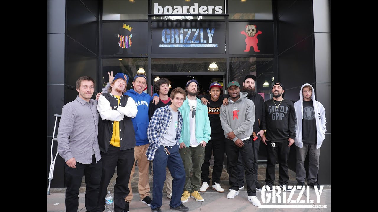 If you don't follow us on Snapchat you should. <br /><br />The Grizzly Griptape Team took a trip out to Boarders in Arcadia, Ca. Here is a behind the scenes look at the event. We even had our own custom Geo Tag.<br /><br />Riders include:<br />Torey Pudwill<br />Jordan Maxham<br />David Reyes<br />Joey Brezinski<br />Daniel Espinoza<br />Kane Sheckler<br />Felipe Gustavo<br />Dashawn Jordan<br />Chris Joslin<br /><br />Follow us on our other networks:<br />Instagram: @GrizzlyGriptape<br />Twitter: @GrizzlyGriptape<br />Snapchat: GrizzlyGrip01<br />Facebook: Facebook.com/GrizzlyGriptape/