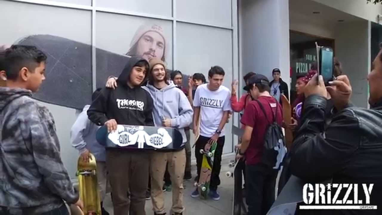 Opening day here at the official grizzly griptape store located in Los Angeles on 142 N La Brea Ave. Thanks to all the friends and family that came out and thank you to all the support and everyone who came to say whats up.<br />Filmed by Dan Abadi and Spanish Mike <br />Ariel video by Quinn <br />Edited by Dan Abadi<br />Follow Grizzly @grizzlygriptape<br />Follow Dan @danabadi<br />Follow Mike @spanishmiketv<br />Follow Quinn @fadeawaymedia<br /><br />#grizzlygang