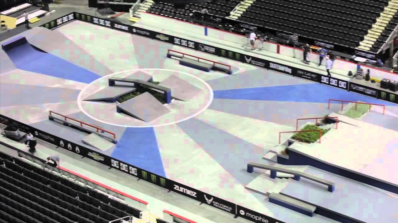 Here we have a full look at the course design for the first stop of Street League 2012 at the Sprint Center in Kansas City, MO. Log on to www.streetleague.com to see the Qualifiers on May 18th then tune into ESPN2 on May 19th at 9PM to see the Finals all the way LIVE!<br /><br />About Street League Skateboarding<br /><br />Street League Skateboarding (SLS) is the first-ever professional league for street skateboarding. SLS features 25 of the world’s most exciting skateboarders competing in an easy-to-follow, ISXTM instant scoring format on one-of-a-kind concrete skate plazas, all for the largest prize purse in skateboarding history. Each arena stop of the 2015 SLS season will air live on FOX Sports 1 and FOX Sports GO with a live international webcast on Streetleague.com. For more information, visit www.streetleague.com and follow @streetleague.<br /><br />Street League Skateboarding Facebook: http://sls14.co/17DZT5d<br />Instagram: http://sls14.co/1AS3s1T <br />Twitter: http://sls14.co/17E0i7t <br />Street League: http://sls14.co/1pr4BZS<br /><br />CA Skateparks<br />Facebook: https://www.facebook.com/CaliforniaSkateparks<br />Instagram: https://instagram.com/caskateparks<br />Twitter: https://twitter.com/CAsk8parks<br /><br />Cricket Wireless<br />Facebook: https://www.facebook.com/cricketnation<br />Instagram: https://instagram.com/cricketnation<br />Twitter: https://twitter.com/Cricketnation<br /><br />Diamond Supply Co<br />Facebook: https://www.facebook.com/DiamondSupplyCo<br />Instagram: https://instagram.com/diamondsupplyco/<br />Twitter: https://twitter.com/diamondsupplyco<br /><br />FOX Sports 1<br />Facebook: https://www.facebook.com/FOXSports1<br />Instagram: https://instagram.com/foxsports1<br />Twitter: https://twitter.com/ FOXSports1<br /><br />GoPro<br />Facebook: https://www.facebook.com/gopro<br />Instagram: https://instagram.com/GoPro<br />Twitter: https://twitter.com/GoPro<br /><br />ISX<br />Facebook: https://www.facebook.com/ISXscoring<br />Instagram: N/A<br />Twitter: https://twitter.com/ISXscoring<br /><br />Monster Energy<br />Facebook: https://www.facebook.com/monsterenergy<br />Instagram: https://instagram.com/monsterenergy<br />Twitter: https://twitter.com/monsterenergy<br /><br />New Era<br />Facebook: https://www.facebook.com/neweracap<br />Instagram: https://instagram.com/neweracap<br />Twitter: https://twitter.com/neweracap<br /><br />Nike SB<br />Facebook: https://www.facebook.com/nikeskateboarding<br />Instagram: https://instagram.com/nikesb<br />Twitter: https://twitter.com/nikesb<br /><br />Nixon<br />Facebook: https://www.facebook.com/nixon<br />Instagram: https://instagram.com/Nixon_Now<br />Twitter: https://twitter.com/Nixon_Now<br /><br />PacSun<br />Facebook: https://www.facebook.com/pacsun<br />Instagram: https://instagram.com/pacsun<br />Twitter: https://twitter.com/pacsun<br /><br />Rob Dyrdek<br />Facebook: https://www.facebook.com/robdyrdek<br />Instagram: https://instagram.com/robdyrdek/<br />Twitter: https://twitter.com/robdyrdek<br /><br />Skatepark of Tampa<br />Facebook: https://www.facebook.com/spottampa<br />Instagram: instagram.com/spottampahttps://<br />Twitter: https://twitter.com/spottampa<br /><br />True Skate<br />Facebook: https://www.facebook.com/trueskate<br />Instagram: https://instagram.com/trueskateofficial<br />Twitter: https://twitter.com/trueskate