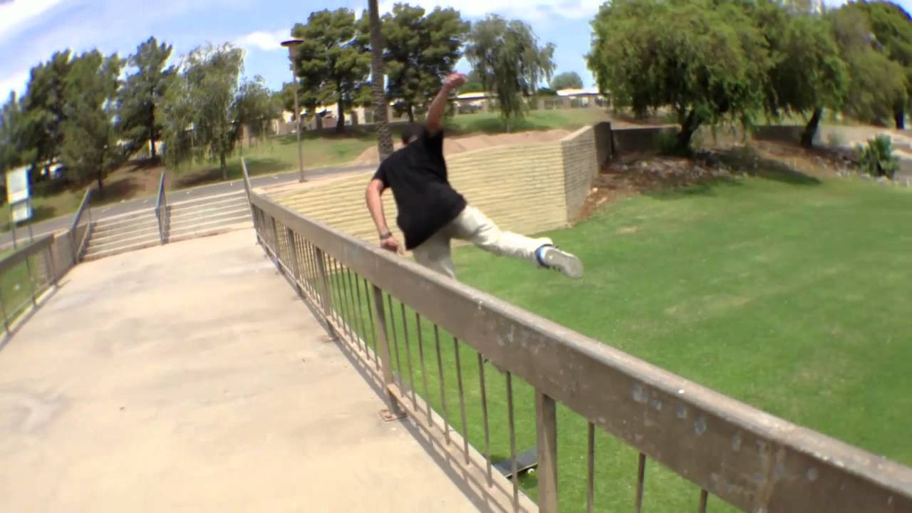 Every skateboarder deals with injury. Sometimes a park session is the best way to get back into the groove of things. This is Donovan Nearing's rehabilitation session at the Wedge skatepark on a hot Arizona morning.