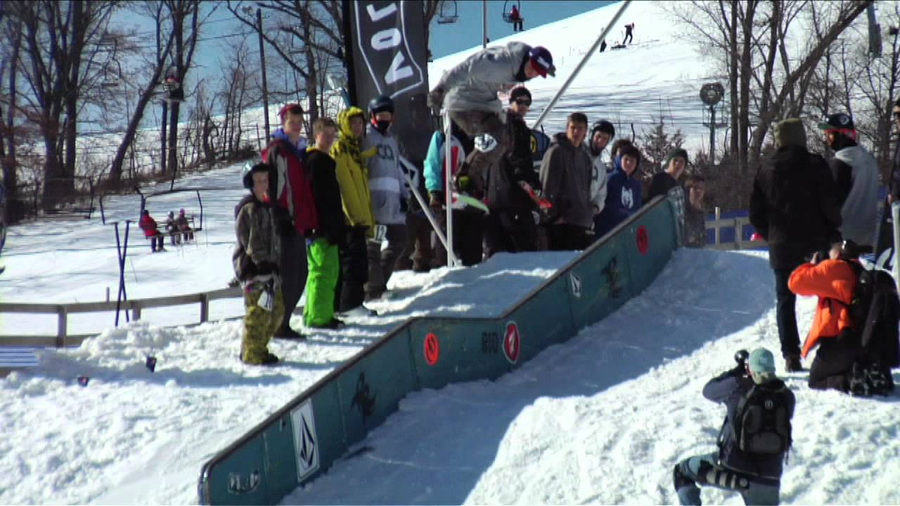 Stop #8 of Volcom's Peanut Butter and Rail Jam Tour went down at Powder Ridge, MN on February 18, 2012. See photos and read the whole story at: http://vol.cm/yDEndU<br /><br />- Music - http://volcoment.com<br />ARTIST: ASG<br />SONG: "Black Magic"<br />ALBUM: Low Country<br />- Volcom Entertainment -<br /><br />Results:<br /><br />15 And Under Division:<br />1. Benny Milam<br />2. Noah Fleming<br />3. Garrett McKenzie<br />4. Eddie Fauth<br />5. Justin Mohs<br /><br />16 And Over Division:<br />1. Drew Poganski<br />2. Clayton Hatzenbuhler<br />3. Josh Johnson<br />4. Mike Skiba<br />5. Daniel Spooner<br /><br />Ladies Open Division:<br />1. Vanessa Moore<br />2. Emily Blewitt<br />3. Theresa Kewley<br />4. Celena Fehlen<br />5. Justine Pinkerton<br /><br />Open Division:<br />1. Colin Wilson- $250<br />2. Mitchell Kirby- $150<br />3. Craig Cameron- $100<br />4. Jesse Paul<br />5. Richard Kovkal<br /><br />Electric's Gooyest Move of the Event:<br />Drew Poganski!